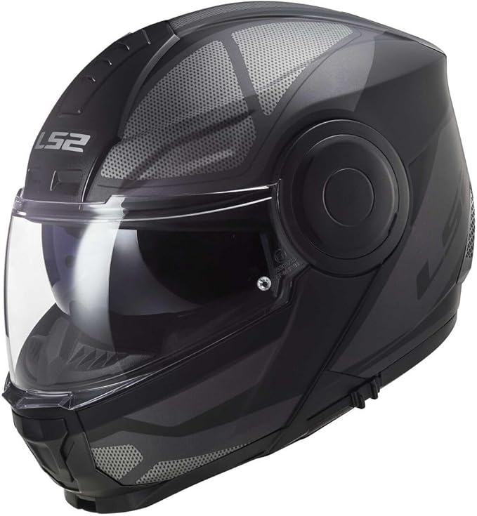 CASCO ABATIBLE LS2 FF902  SCOPE AXIS NEGRO TITANEO MATE1