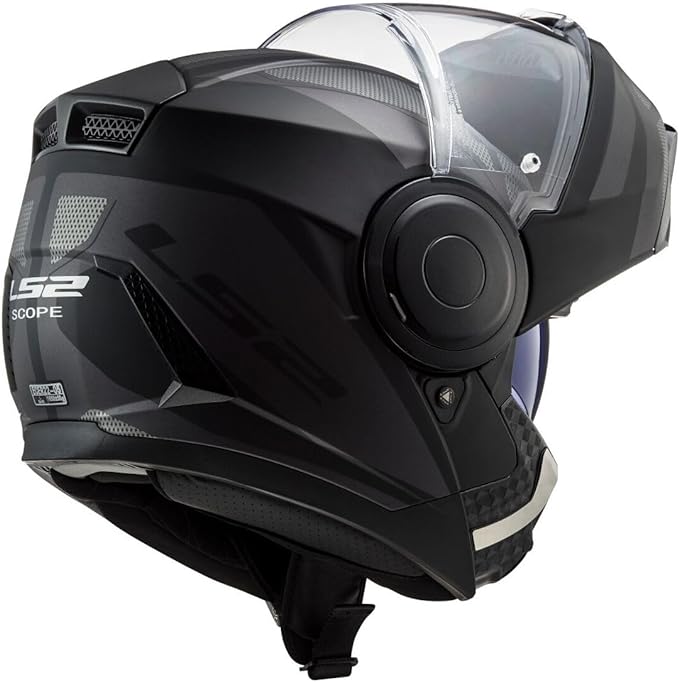 CASCO ABATIBLE LS2 FF902  SCOPE AXIS NEGRO TITANEO MATE3