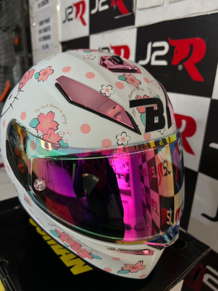CASCO INTEGRAL BIHR HELLO KITTY MATE2