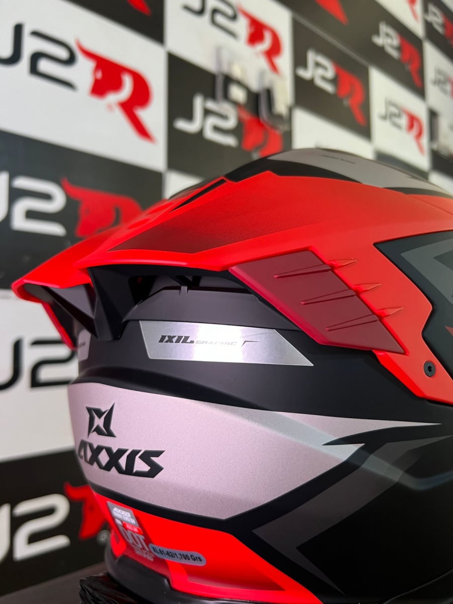 CASCO INTEGRAL AXXIS HAWK SV IXIL B15 ROJO MATE3
