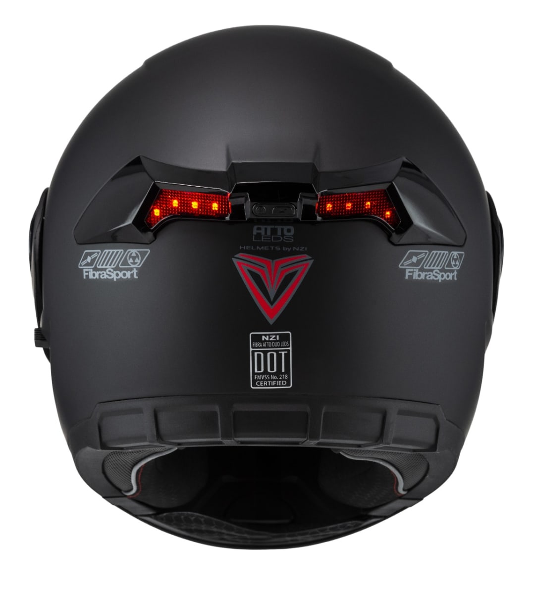 CASCO ABATIBLE FIBRA ATTO DUO C/LEDS NEGRO MATE4