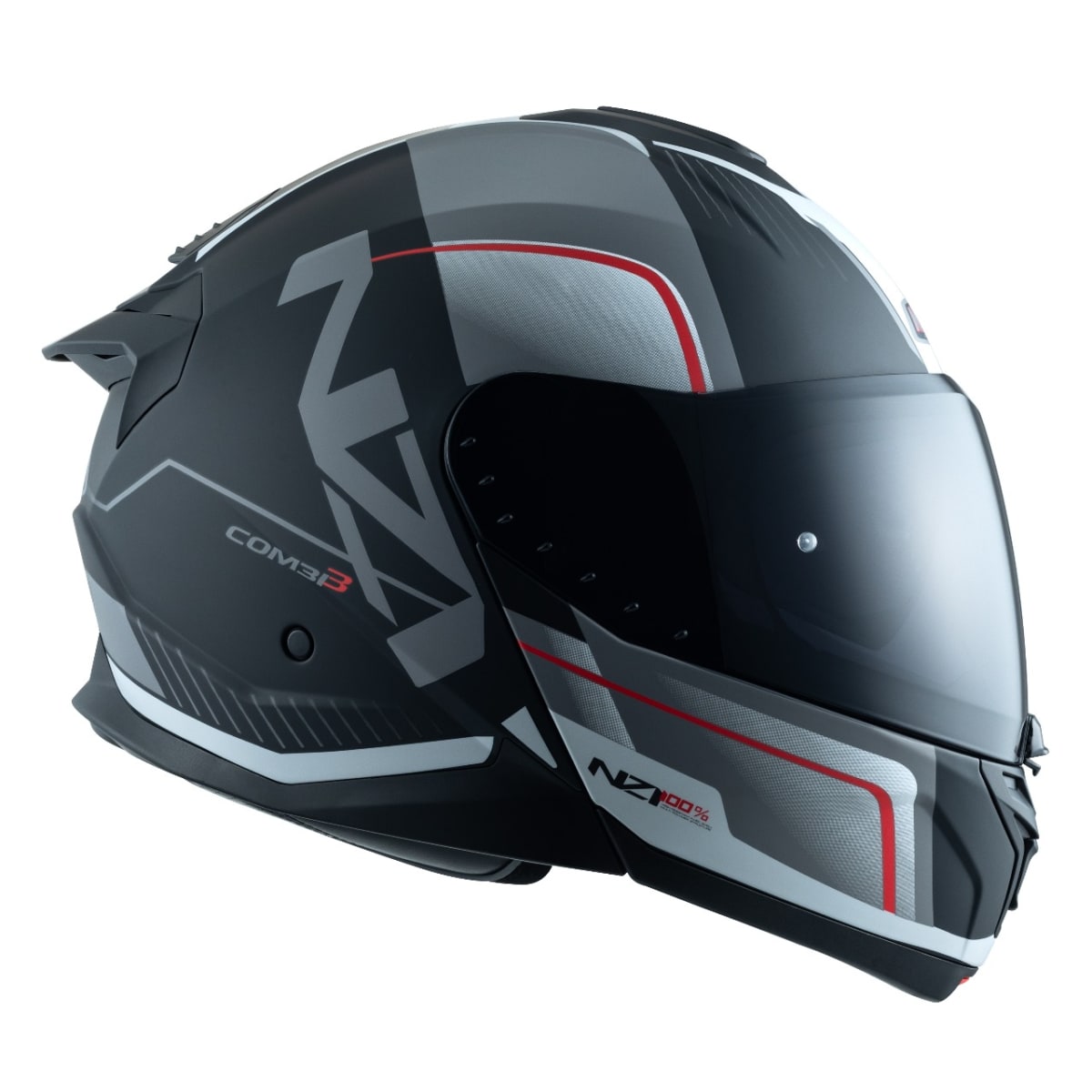CASCO ABATIBLE NZI COMBI 3 DUO ORBE NEGRO Y ANTRACITA Y NEGRO MATE1
