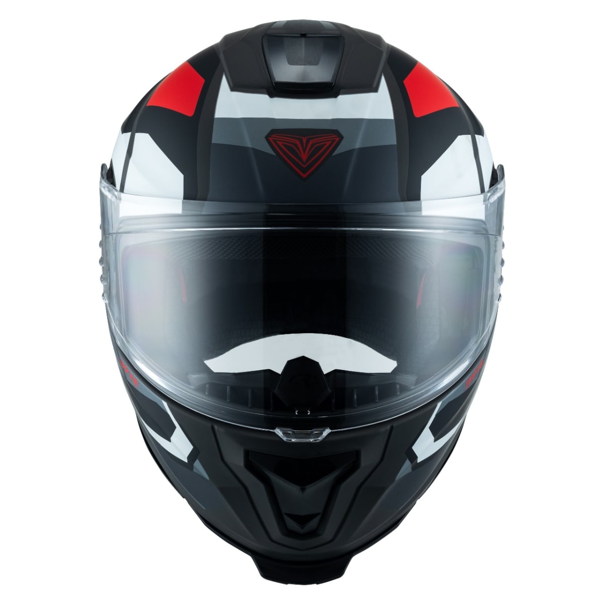 CASCO INTEGRAL FIBRA BYTE STREAM PLIEGER NEGRO Y ROJO MATE2