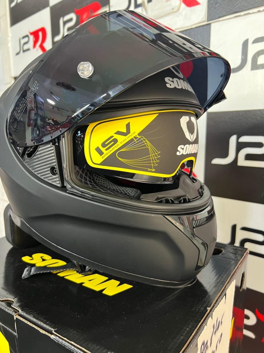 CASCO INTEGRAL SOMAN RAPTOR NEGRO MATE3