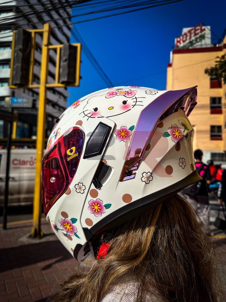 CASCO ABATIBLE SOMAN HELLO KITTY V/ROSADO HD3