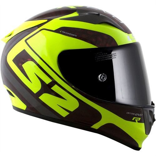 CASCO INTEGRAL LS2 FF323 ARROW C EVO STING CARBONO VINO AMARILLO C/ PINLOCK4