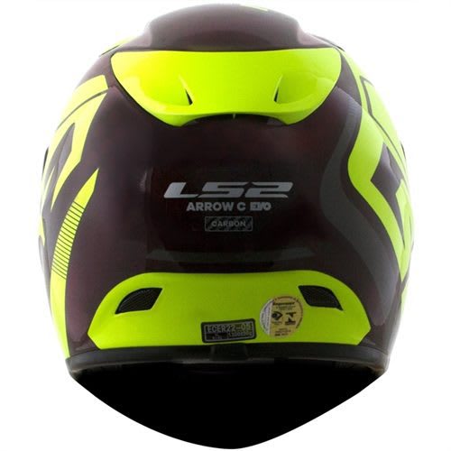 CASCO INTEGRAL LS2 FF323 ARROW C EVO STING CARBONO VINO AMARILLO C/ PINLOCK6