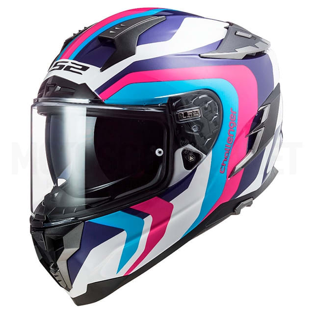 CASCO INTEGRAL LS2 FF327 GALACTICA  BLANCO/AZUL/ROSADO S/PINLOCK2