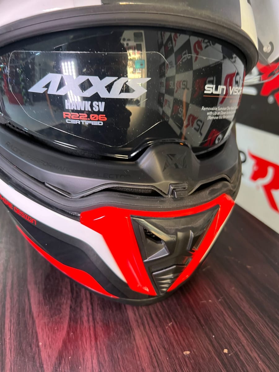 CASCO INTEGRAL AXXIS HAWK SV SAPHIRE BLANCO BRILLO4
