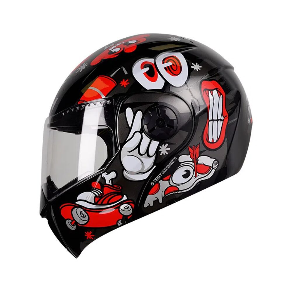CASCO ABATIBLE ICH PIZZA ROJO KIDS1