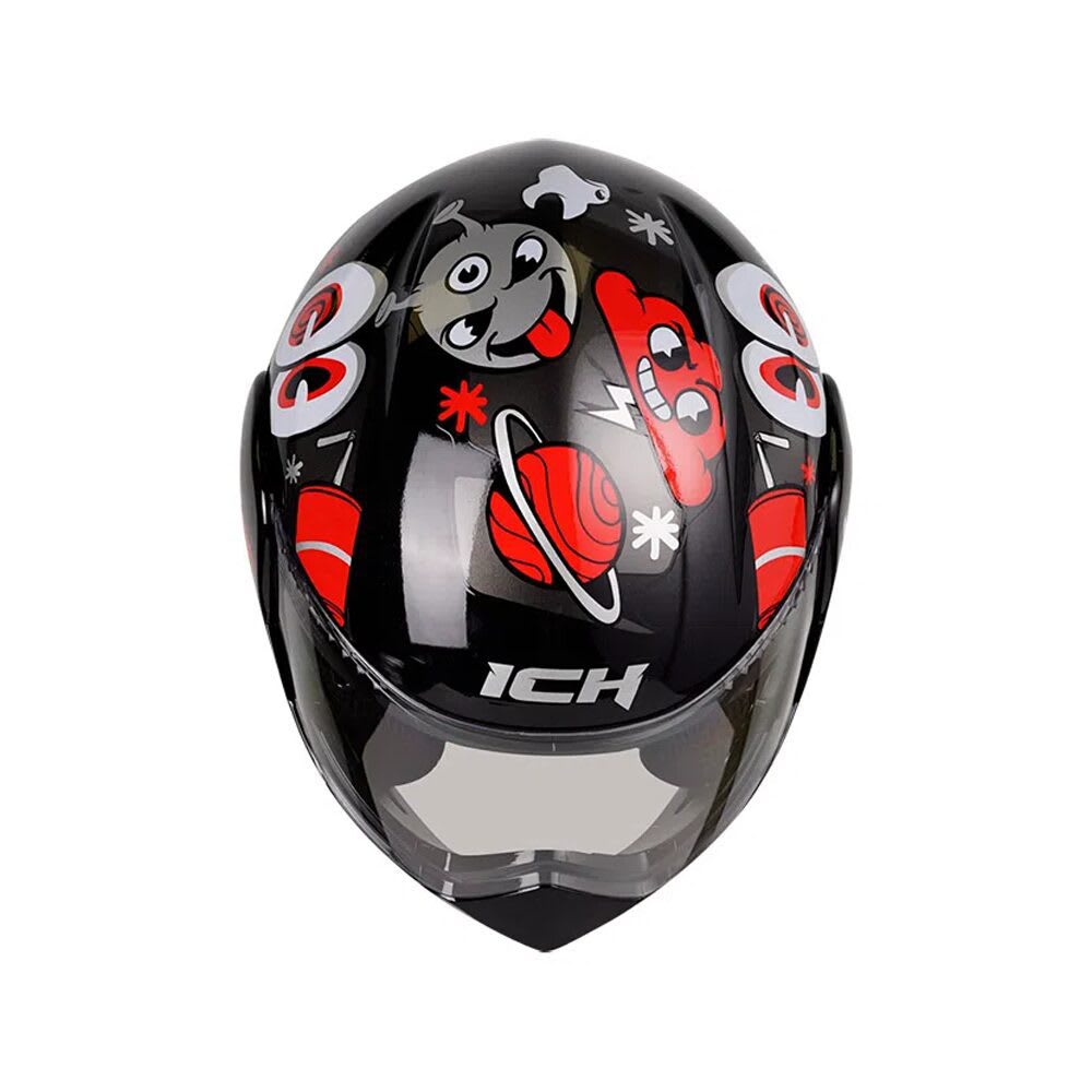 CASCO ABATIBLE ICH PIZZA ROJO KIDS4