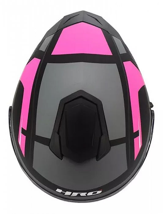 CASCO INTEGRAL HRO STROBER ROSADO/GRIS/NEGRO3