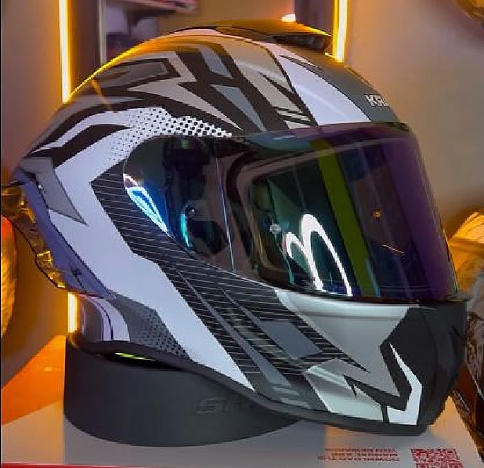 CASCO INTEGRAL KRAIN BLANCO/GRIS MATE2