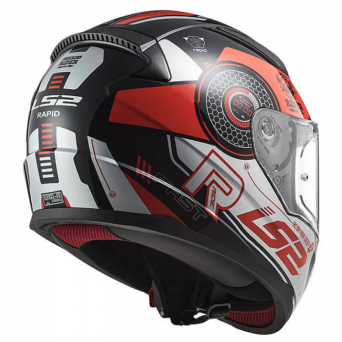 CASCO INTEGRAL LS2 FF353 RAPID STRATUS ROJO/SILVER2