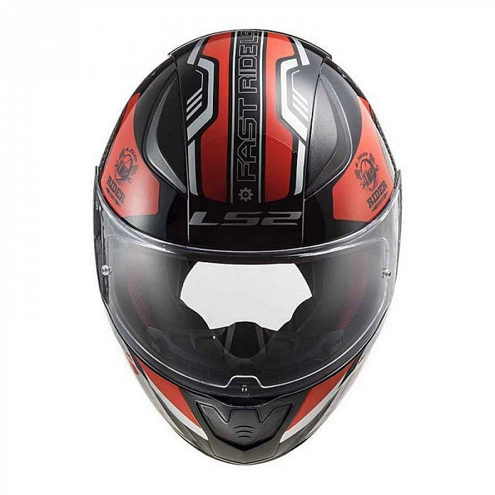 CASCO INTEGRAL LS2 FF353 RAPID STRATUS ROJO/SILVER4