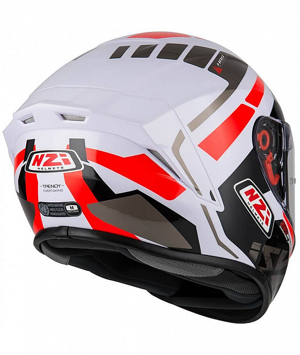 CASCO INTEGRAL NZI TRENDY OVERTAKING BLANCO/ROJO BRILLO3