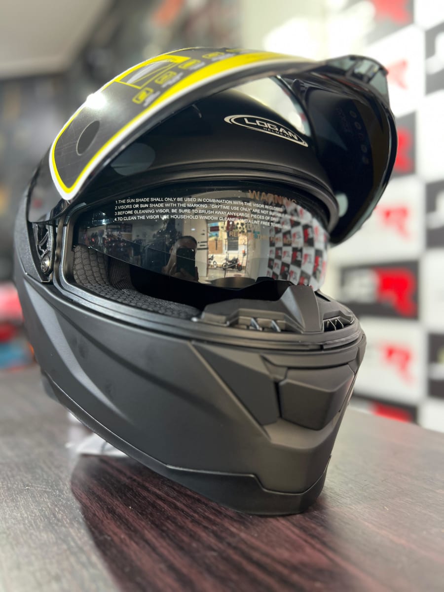 CASCO INTEGRAL LOGAN K1 NEGRO MATE2