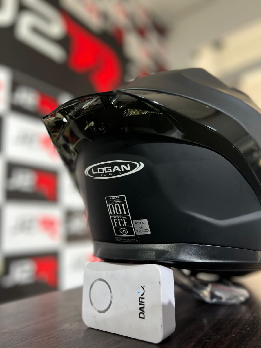 CASCO INTEGRAL LOGAN K1 NEGRO MATE3