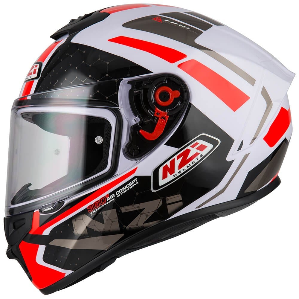 CASCO INTEGRAL NZI TRENDY OVERTAKING BLANCO/ROJO BRILLO1