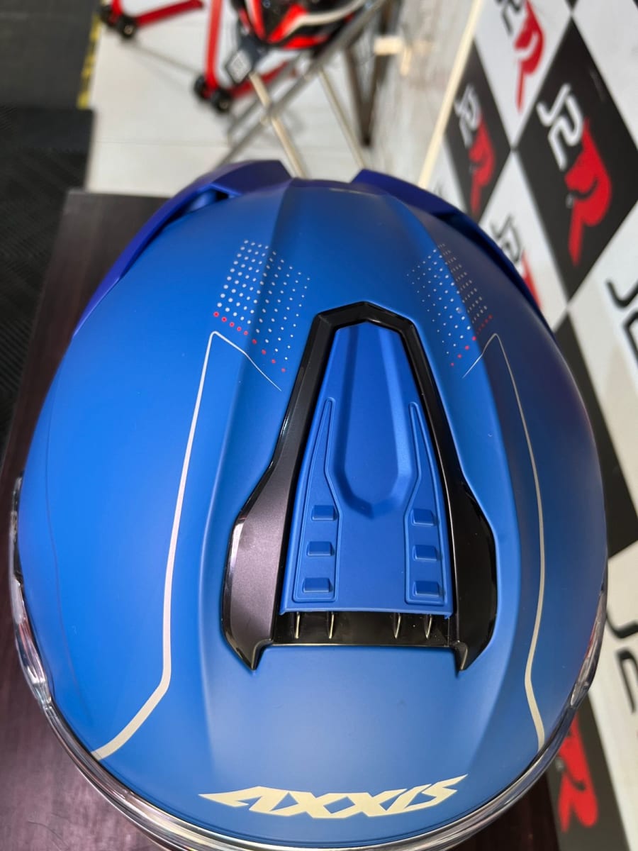 CASCO INTEGRAL AXXIS HAWK SV AZUL MATE3
