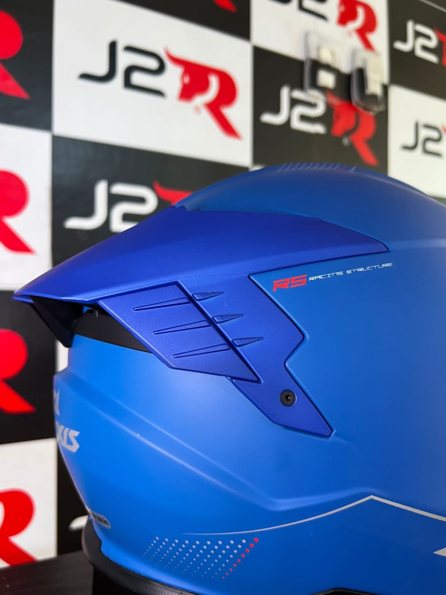 CASCO INTEGRAL AXXIS HAWK SV AZUL MATE4