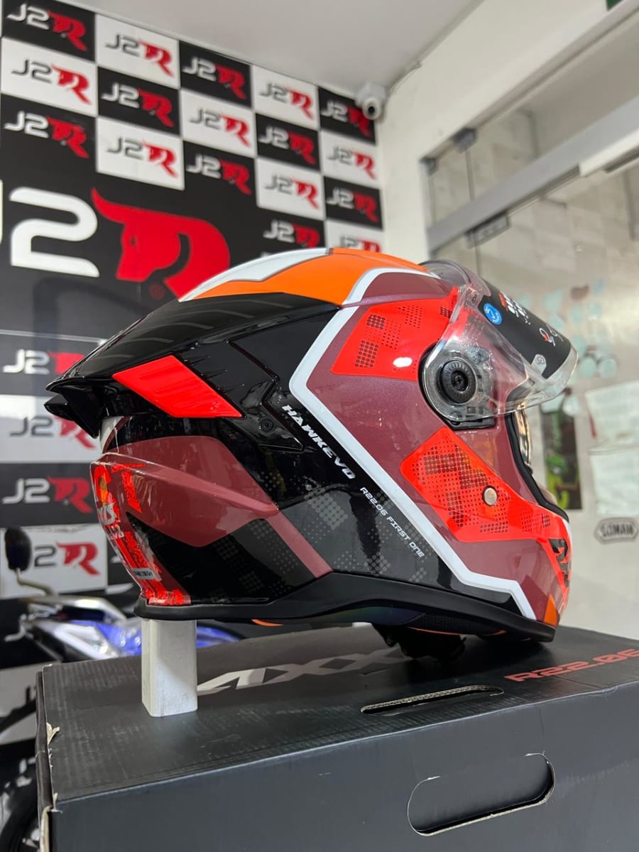 CASCO INTEGRAL AXXIS FF122 HAWK SV EVO FIRST ONE C5 ROJO BRILLANTE6