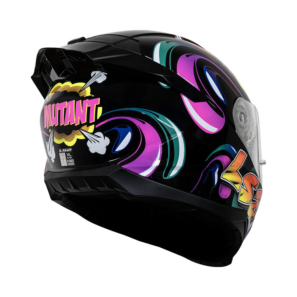 CASCO INTEGRAL LS2 FF802 MUTANT NEGRO VISOR FOTOCROMATICO5