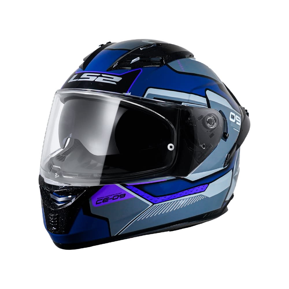 CASCO INTEGRAL LS2 FF806 CE-09 AZUL/GRIS2
