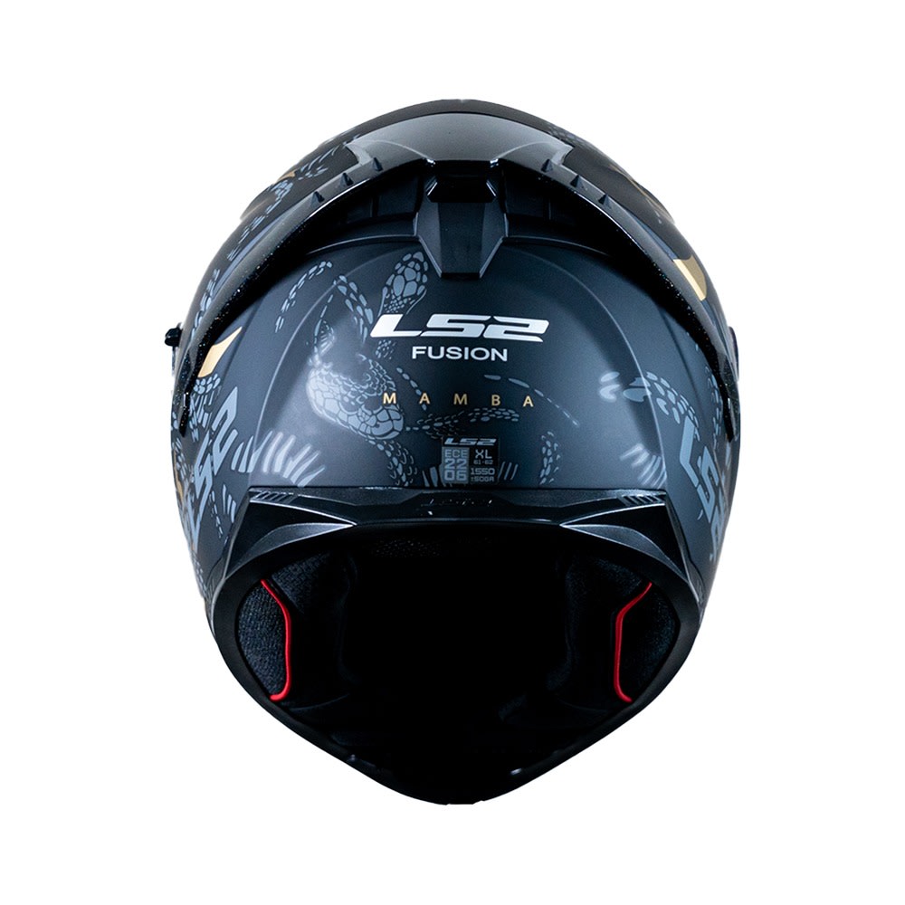 CASCO INTEGRAL LS2 FF806 MAMBA NEGRO / DORADO3