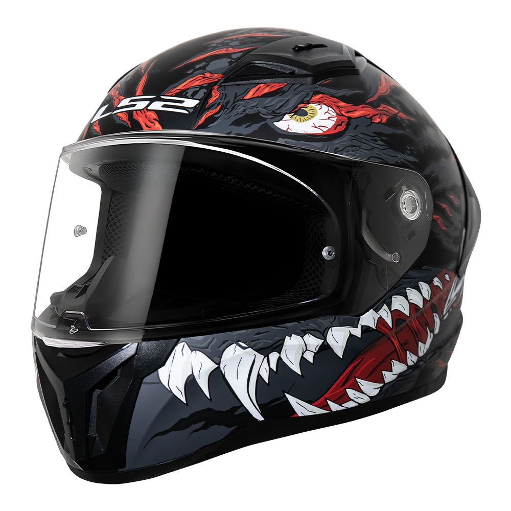 CASCO INTEGRAL LS2 FF810 KAIJU NEGRO / ROJO /  BLANCO2