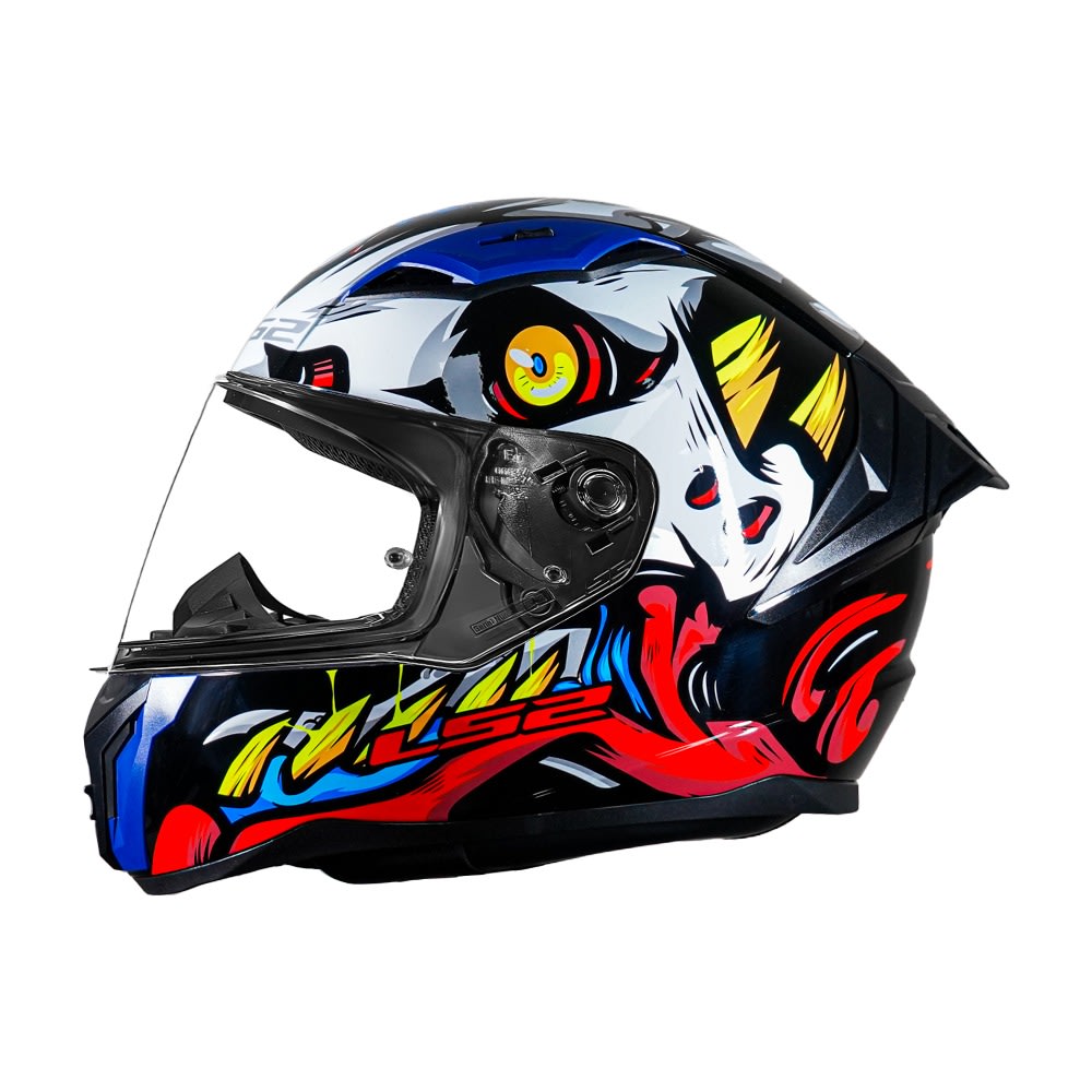 CASCO INTEGRAL LS2 FF810 XKULL NEGRO/ROJO4