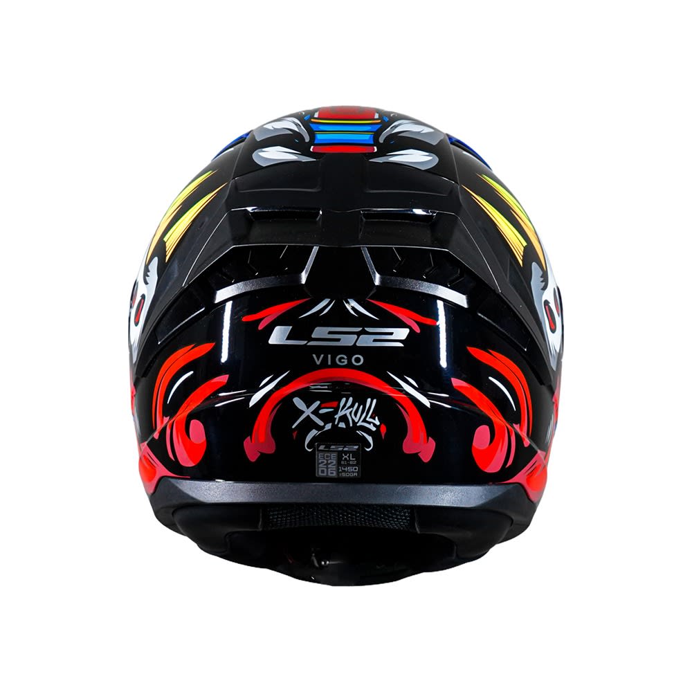 CASCO INTEGRAL LS2 FF810 XKULL NEGRO/ROJO2