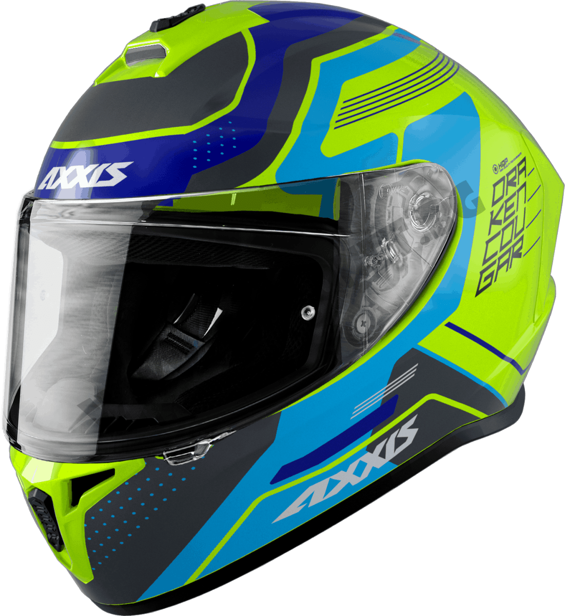 CASCO INTEGRAL AXXIS DRAKEN COUGAR AMARILLO/CELESTE/NEGRO2