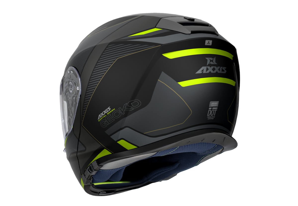 CASCO ABATIBLE AXXIS GECKO CAPITAL B3 AMARILLO FLUOR MATE4