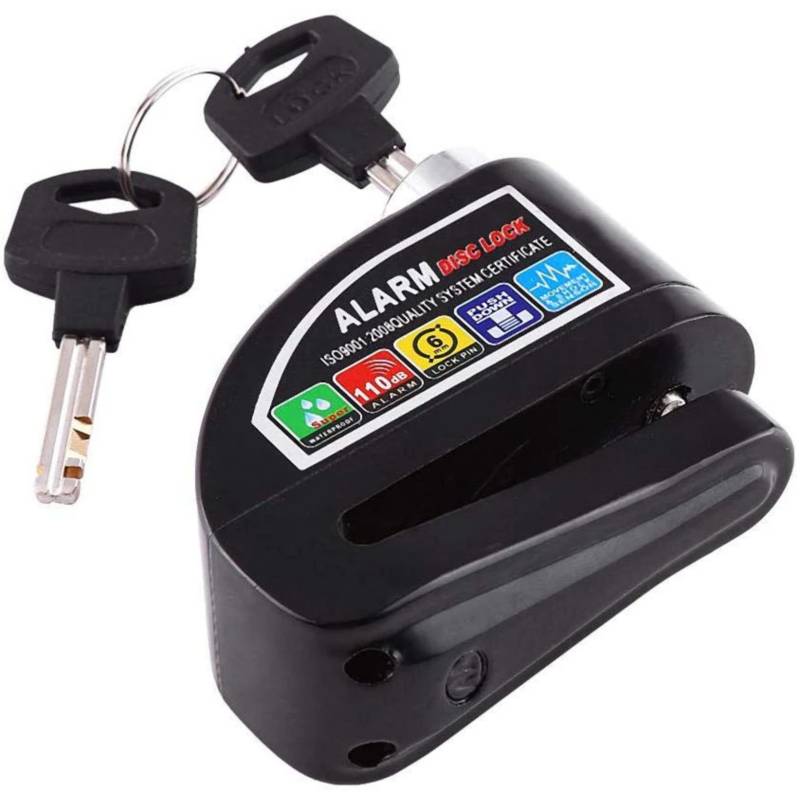 CANDADO DE DISCO LIVIANO NEGRO -  KMZ3