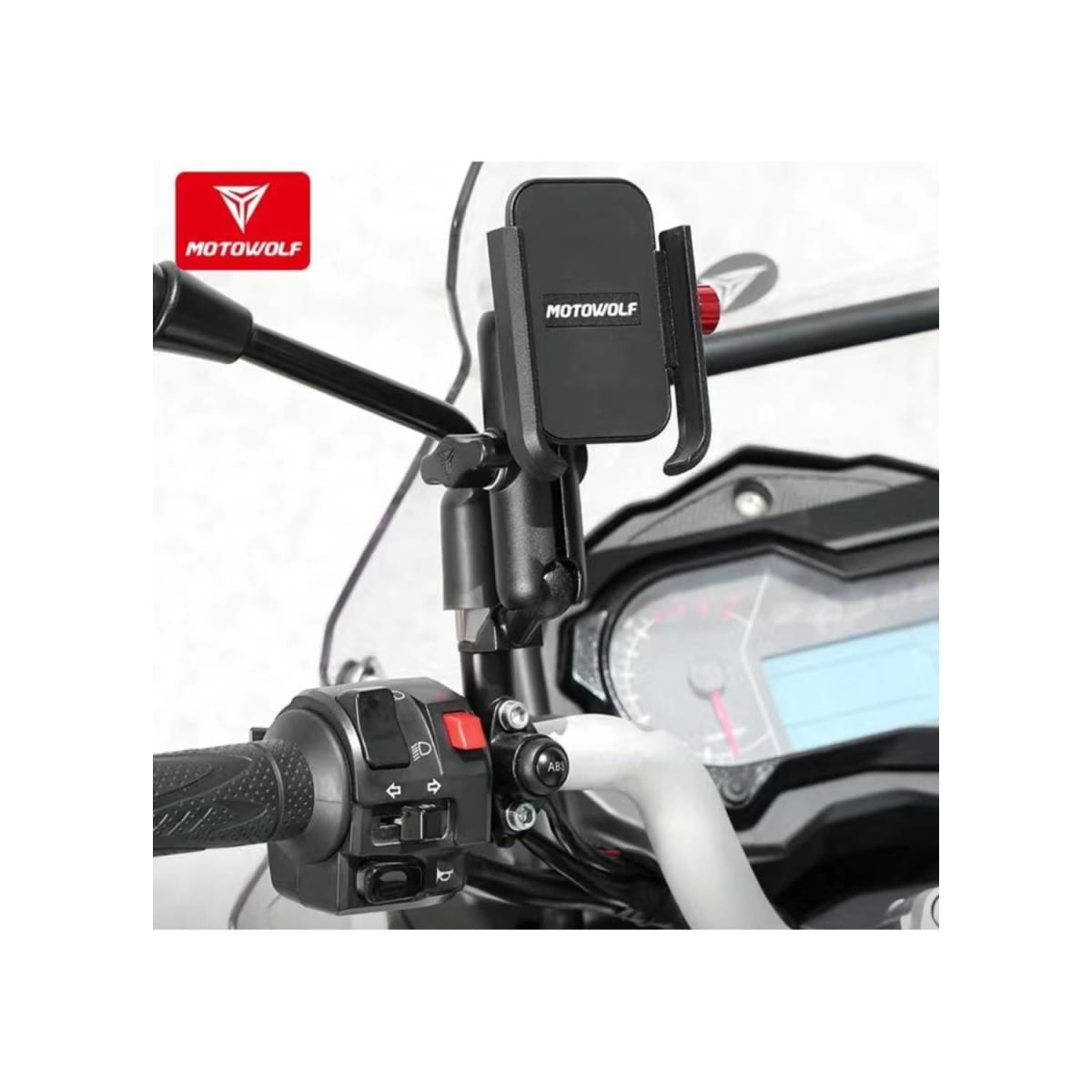 PORTACELULAR MOTOWOLF PARA ESPEJO- ST2