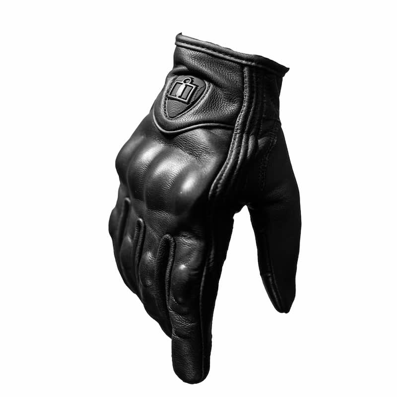 GUANTES IICON CUERO NEGRO2