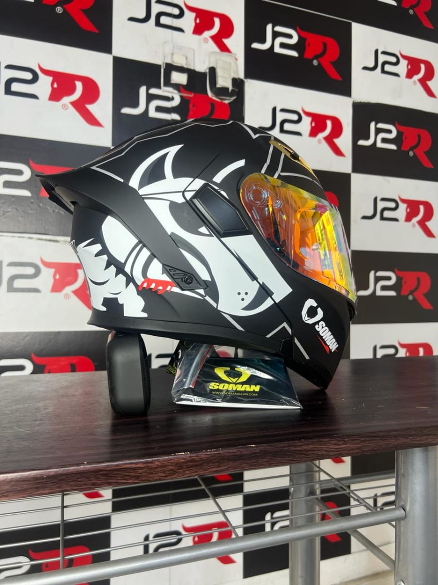 CASCO ABATIBLE SOMAN BULL DOG VISOR REVO2