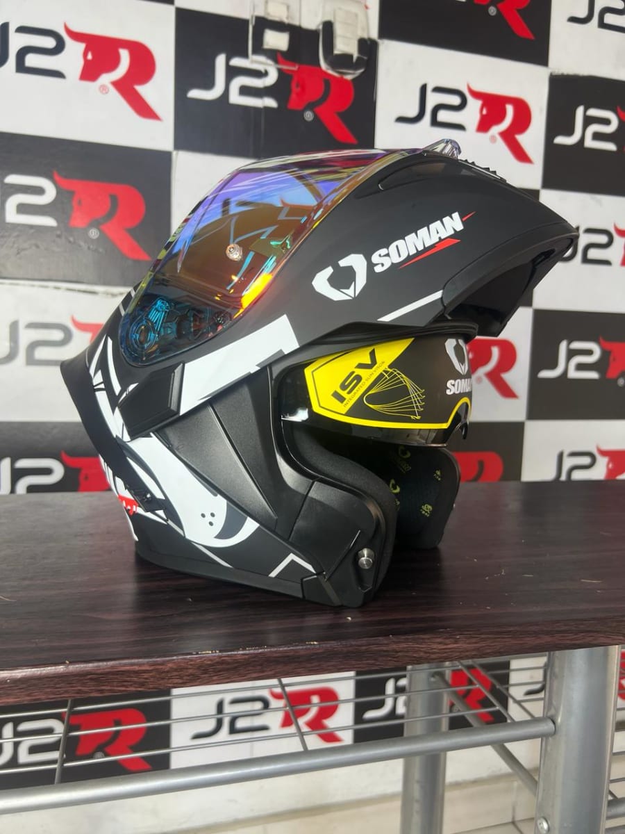 CASCO ABATIBLE SOMAN BULL DOG VISOR REVO3