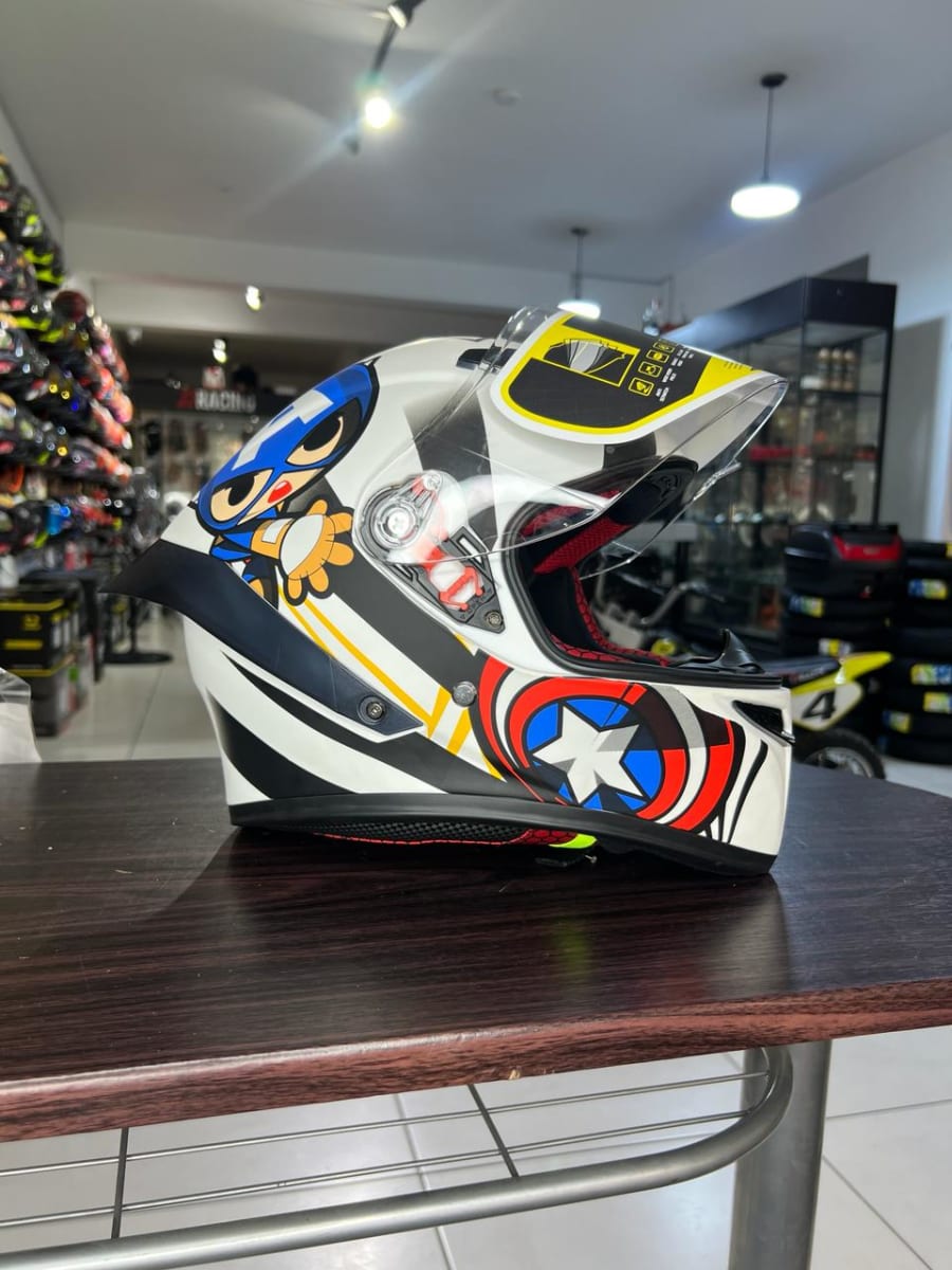 CASCO INTEGRAL SOMAN KIDS CAPITAN AMERICA BLANCO1