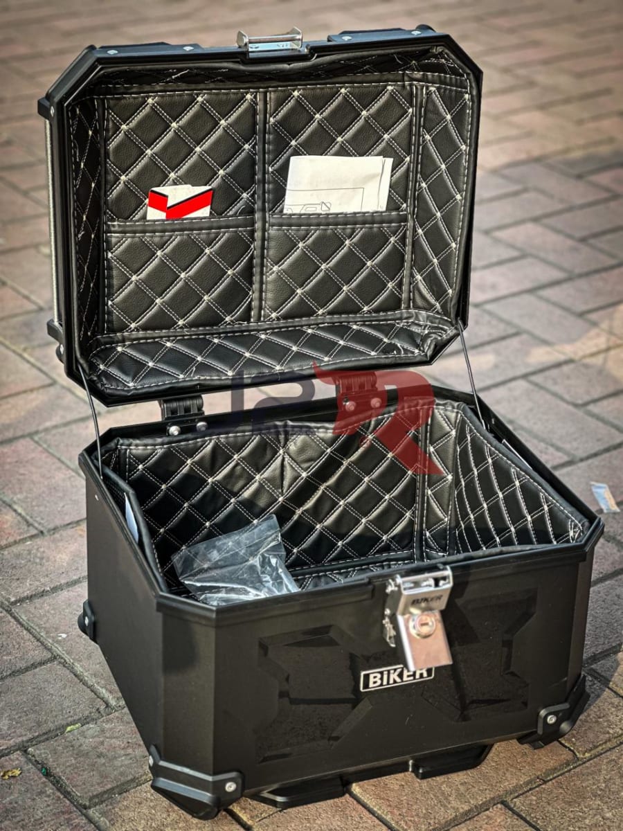 CAJUELA DE PLASTICO BIKER 45LT TIPO X 1 CERROJO - MAL0311