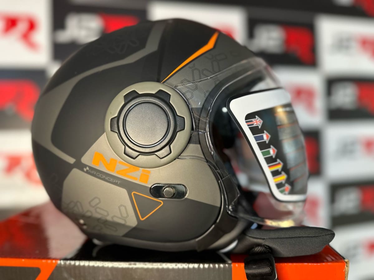 CASCO ABIERTO NZI RINGWAY DUO XTRAINER BLACK ORANGE MATT5