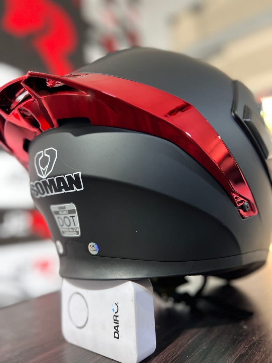 CASCO ABATIBLE SOMAN NEGRO MATE SAFIRO ROJO3