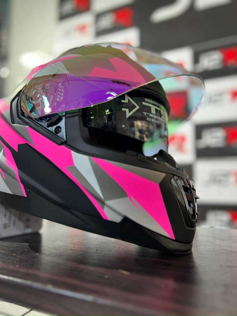 CASCO INTEGRAL LOGAN K4 ROSADO GRAFITI4