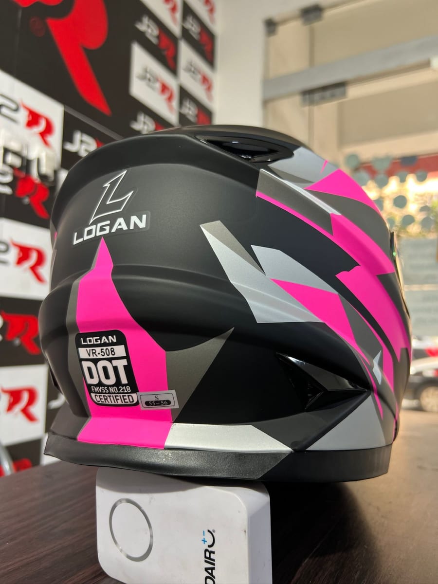 CASCO INTEGRAL LOGAN K4 ROSADO GRAFITI2