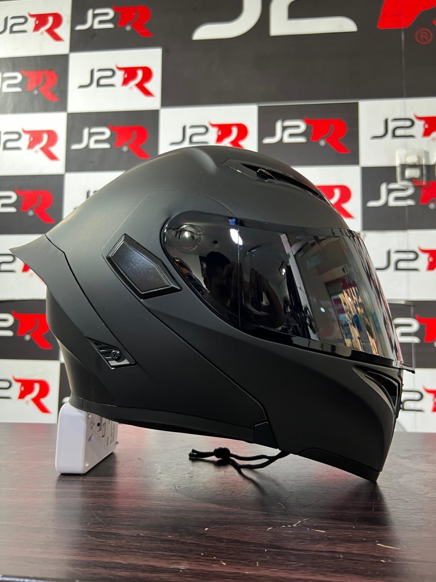 CASCO ABATIBLE SOMAN NEGRO MATE - SM9551