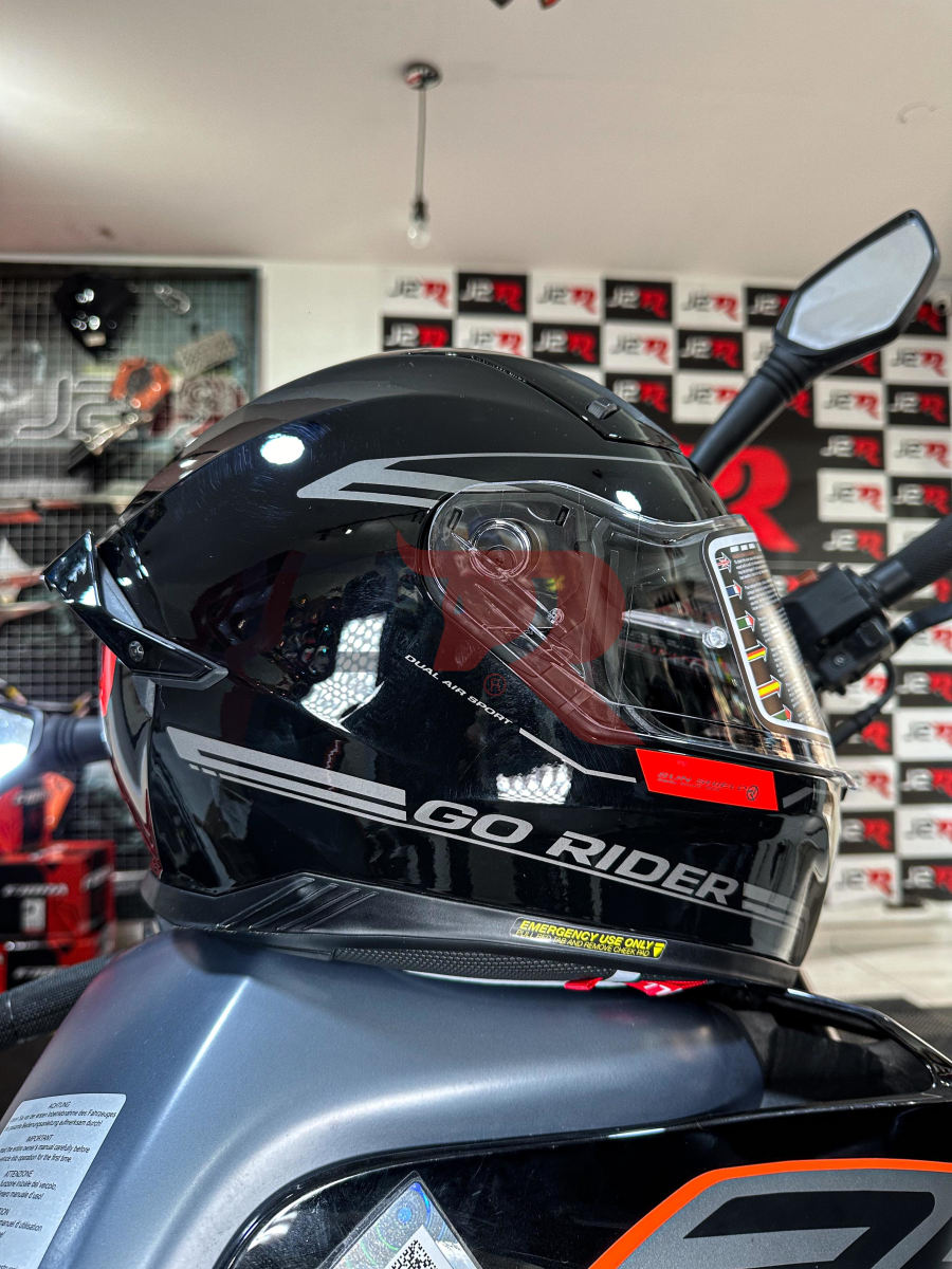 CASCO INTEGRAL NZI GO RIDER STREAM SOLID NOUVEAU BLACK RED2