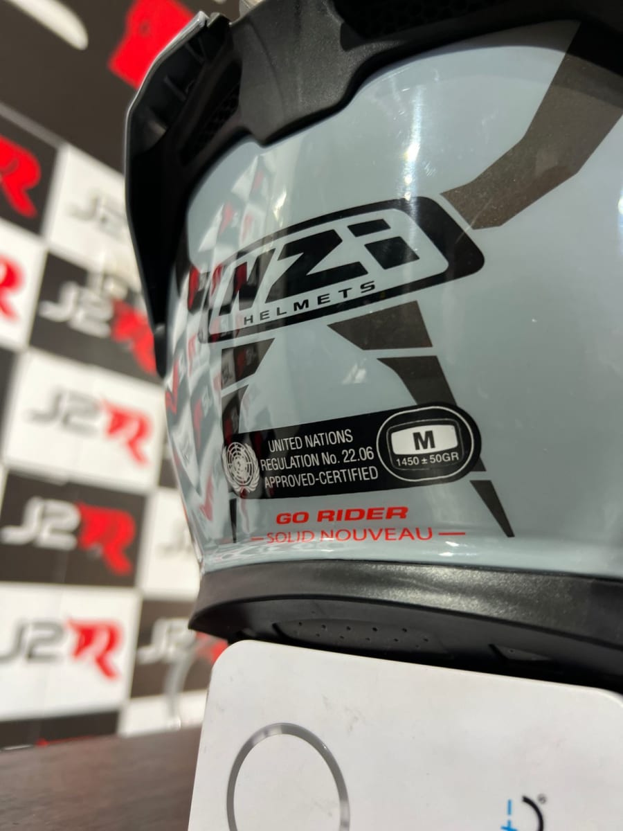 CASCO INTEGRAL NZI GO RIDER STREAM SOLID NOUVEAU GREY2