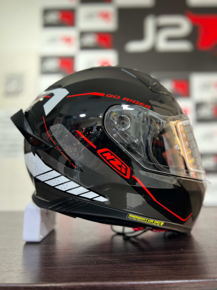 CASCO INTEGRAL NZI GO RIDER STREAM MOTION BLACK / ANTRANCITE / WHITE1