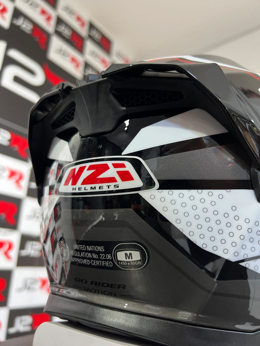 CASCO INTEGRAL NZI GO RIDER STREAM MOTION BLACK / ANTRANCITE / WHITE4